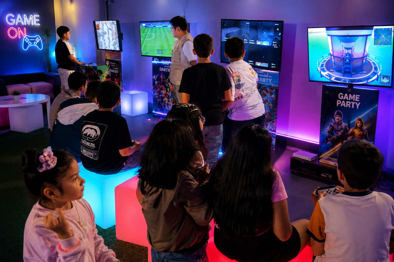 Estación PlayStation 5 en fiesta gamer
